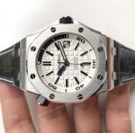 BF Replica Audemars Piguet Diver's Swiss 3120 Watches Stainless Steel White Face